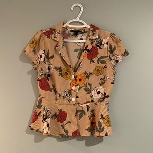 Forever 21 floral Blouse